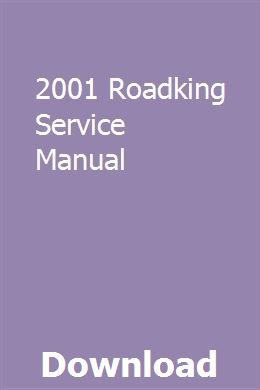 2001 Road King Service Manual